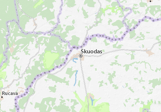 Mapa Skuodas