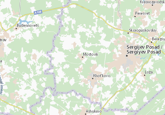 Karte Stadtplan Mostovik