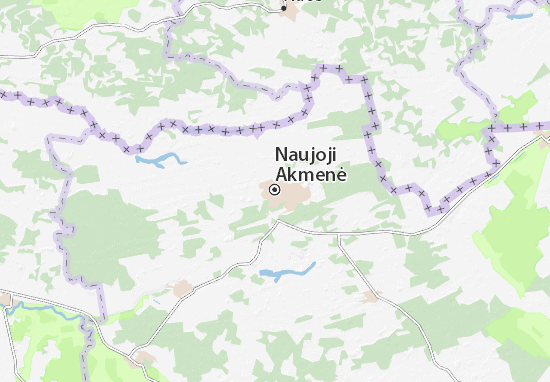 Mapa Naujoji Akmenė