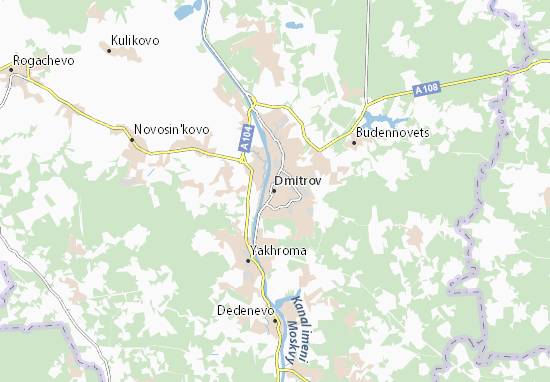 Kaart Plattegrond Dmitrov