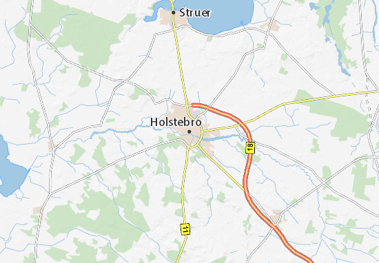 Karte Stadtplan Holstebro