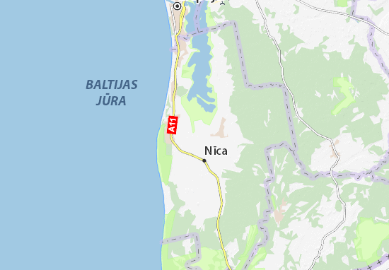 Kaart Plattegrond Nīca