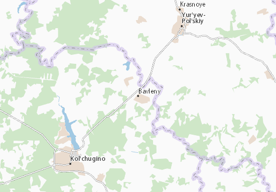 Bavleny Map