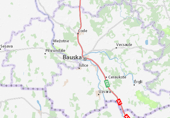 Bauska Map
