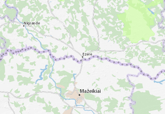 Mapa Ezere