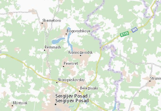 Kaart Plattegrond Krasnozavodsk