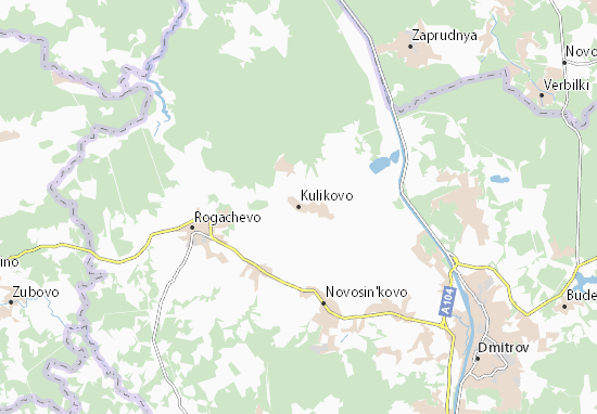 Kaart Plattegrond Kulikovo