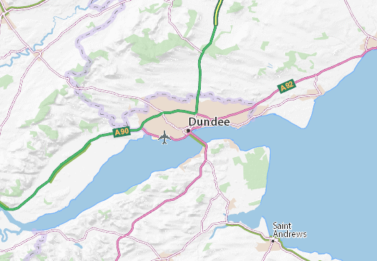 Karte Stadtplan Dundee