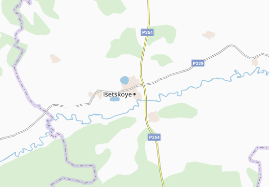 Mapa Isetskoye