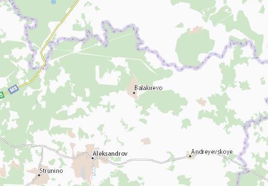 Kaart Plattegrond Balakirevo