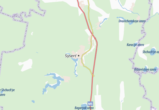 Karte Stadtplan Sysert&#x27;