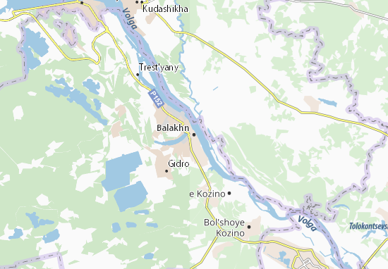 Mapa Balakhna