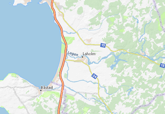 Karte Stadtplan Laholm