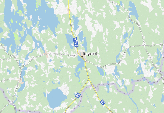 Mapa Tingsryd