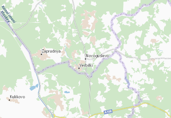 Kaart Plattegrond Novoguslevo