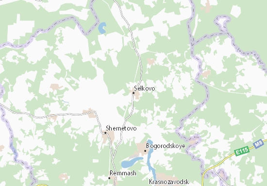 Mapa Selkovo
