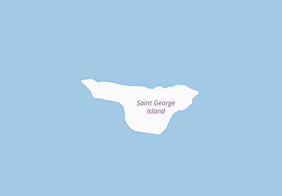 Kaart Plattegrond Saint George Island