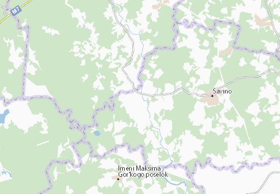 Karte Stadtplan Voznesen&#x27;ye