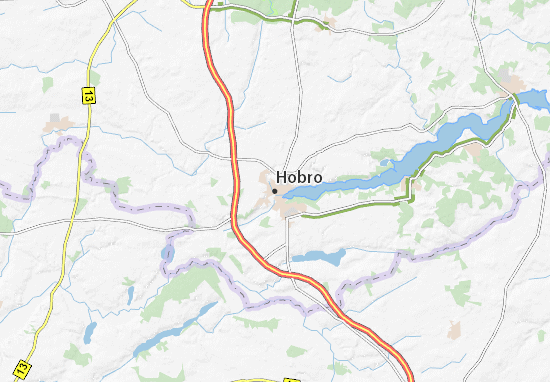 Karte Stadtplan Hobro