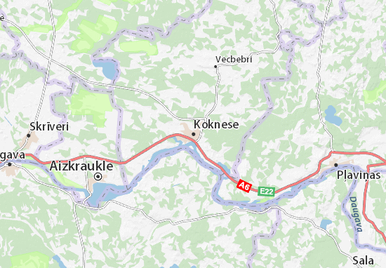 Koknese Map