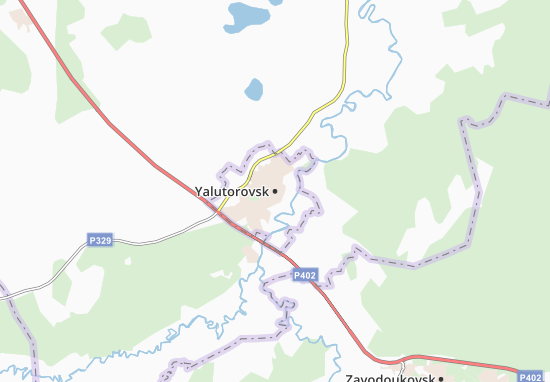 Karte Stadtplan Yalutorovsk