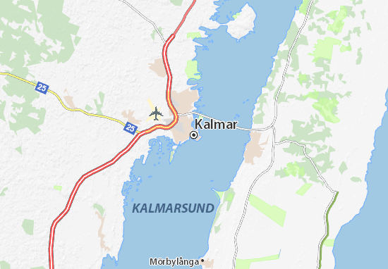 Karte Stadtplan Kalmar