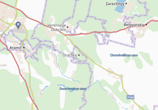 Kaart Plattegrond Ural&#x27;skiy