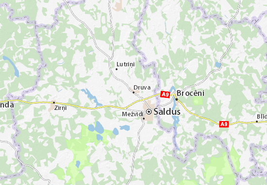 Mapa Druva