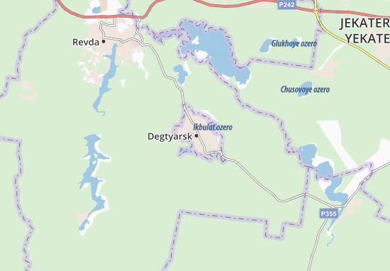 Karte Stadtplan Degtyarsk