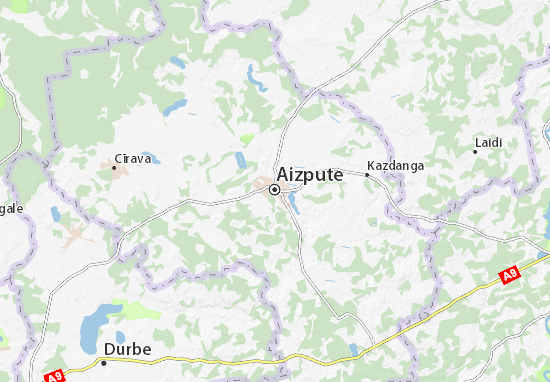Kaart Plattegrond Aizpute
