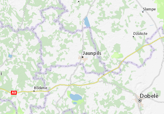 Mapa Jaunpils