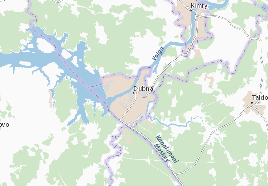 Kaart Plattegrond Dubna