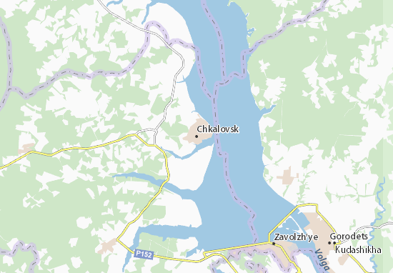 Karte Stadtplan Chkalovsk