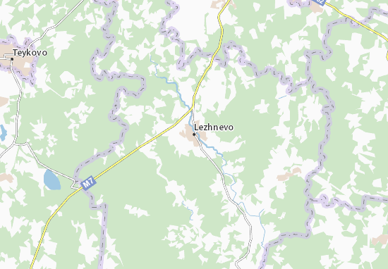 Kaart Plattegrond Lezhnevo
