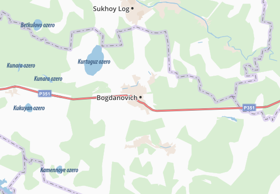 Karte Stadtplan Bogdanovich