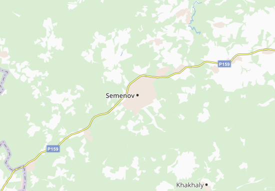 Kaart Plattegrond Semenov