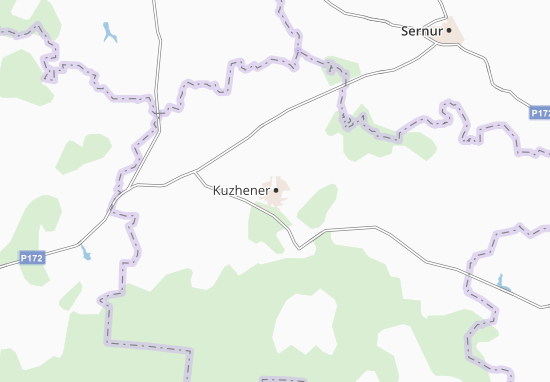 Mapa Kuzhener
