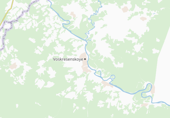 Karte Stadtplan Voskresenskoye