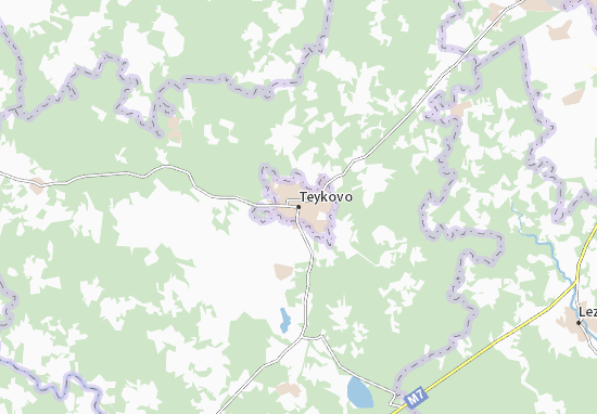 Karte Stadtplan Teykovo