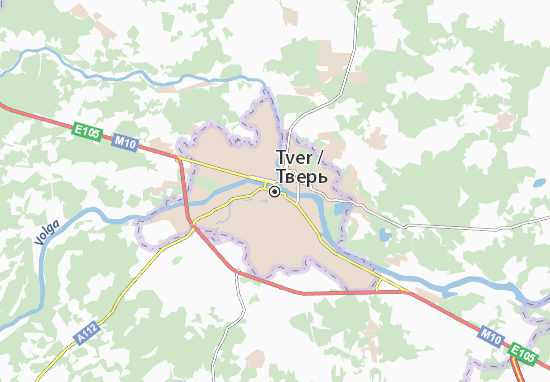 Mapa Tver