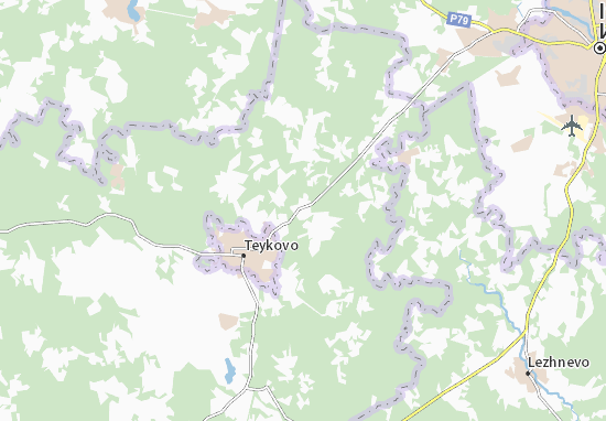 Karte Stadtplan Bol&#x27;shoye Klochkovo