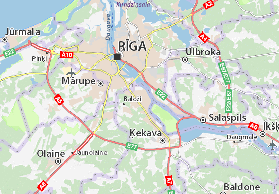 Karte Stadtplan Ķekava
