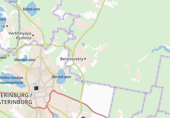 Mapa Berezovskiy
