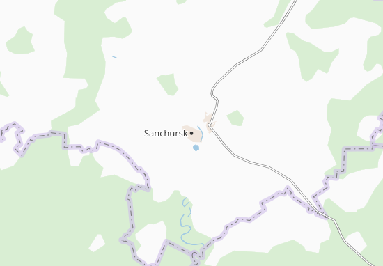 Karte Stadtplan Sanchursk