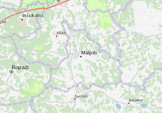 Karte Stadtplan Mālpils