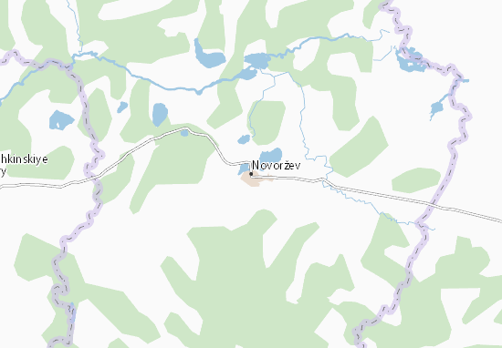 Mapa Novoržev