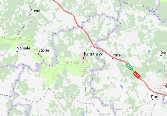 Karte Stadtplan Kandava