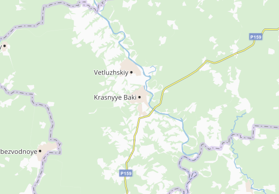 Kaart Plattegrond Krasnyye Baki
