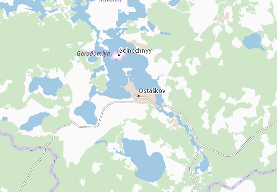 Kaart Plattegrond Ostaškov