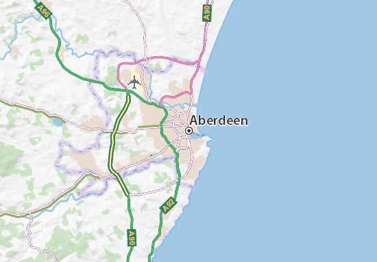 Kaart Plattegrond Aberdeen